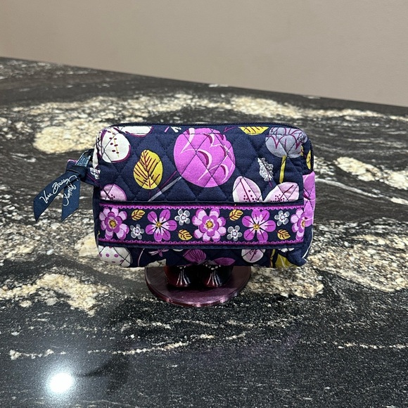 Vera Bradley Handbags - Vera Bradley Floral Cosmetic Bag - Pink and Blue